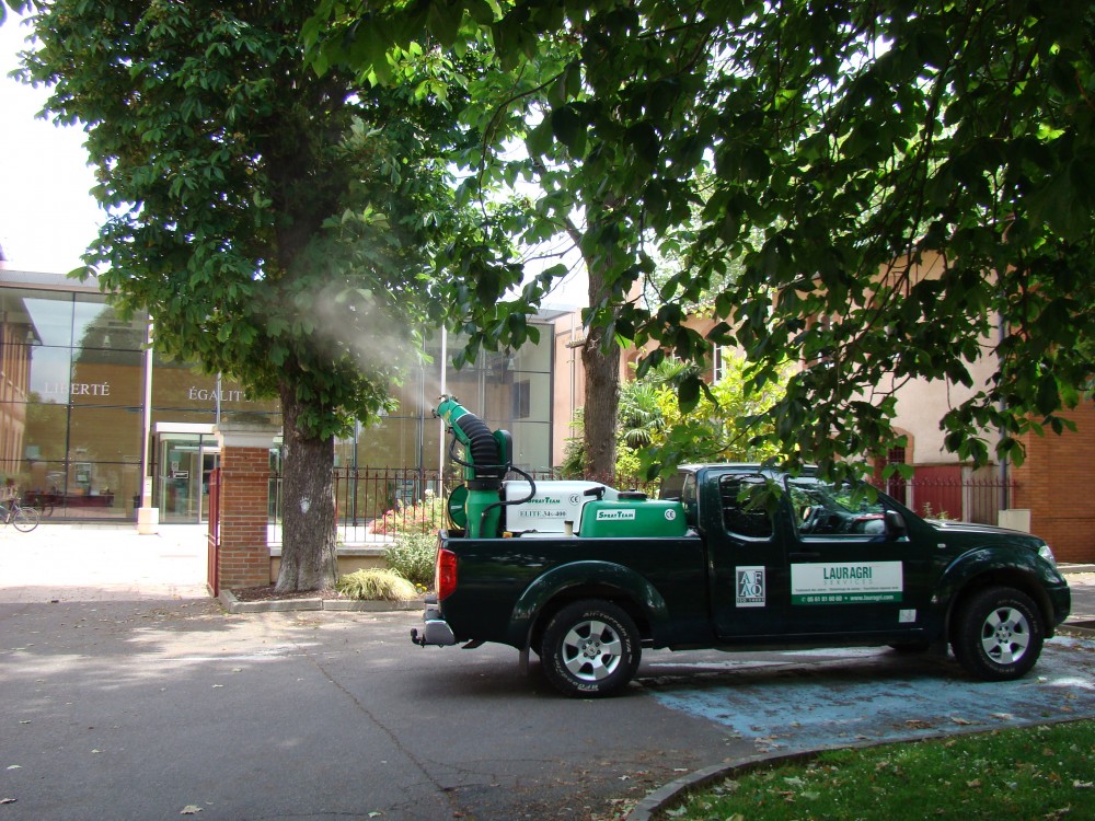 Traitement avec turbine montée sur un pickup