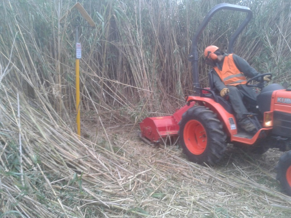 Fauchage mécanique avec tracteur